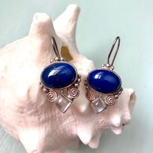 Lapis/sterling earrings